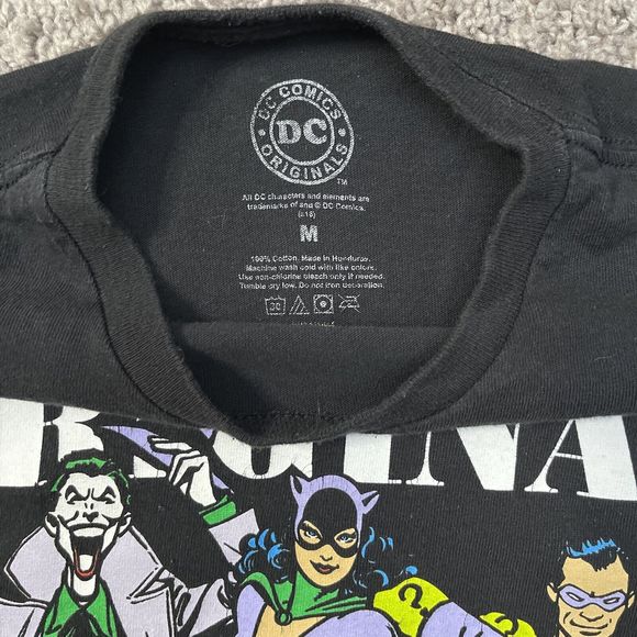 DC Comics Cat Woman The Original Gangsters Graphic T-Shirt Medium Black Tee - Picture 2 of 4